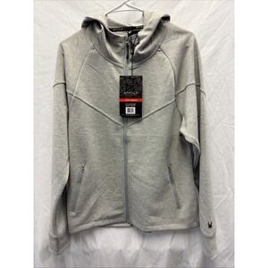 NWT Spyder Active Hoodie Women's Sz Medium Heather Light Gray Full Zip